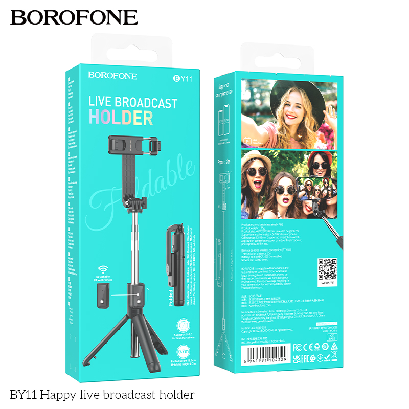 BOROFONE BY11 Happy live broadcast phone holder NZ 8